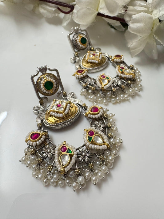 Statement Kundan Earrings by Alankrent