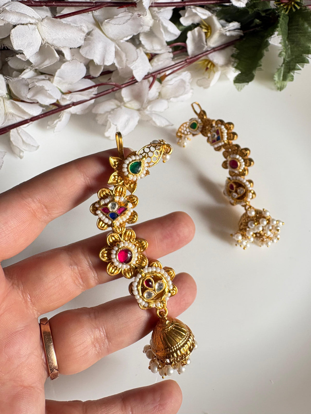 Kundan Earcuff  Design 3 by Alankrent