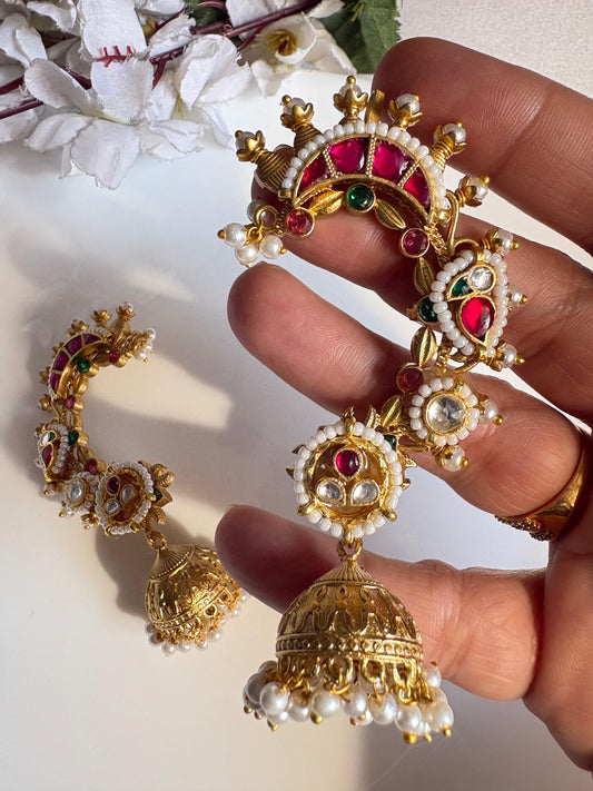 Kundan Earcuff  Design 2 by Alankrent