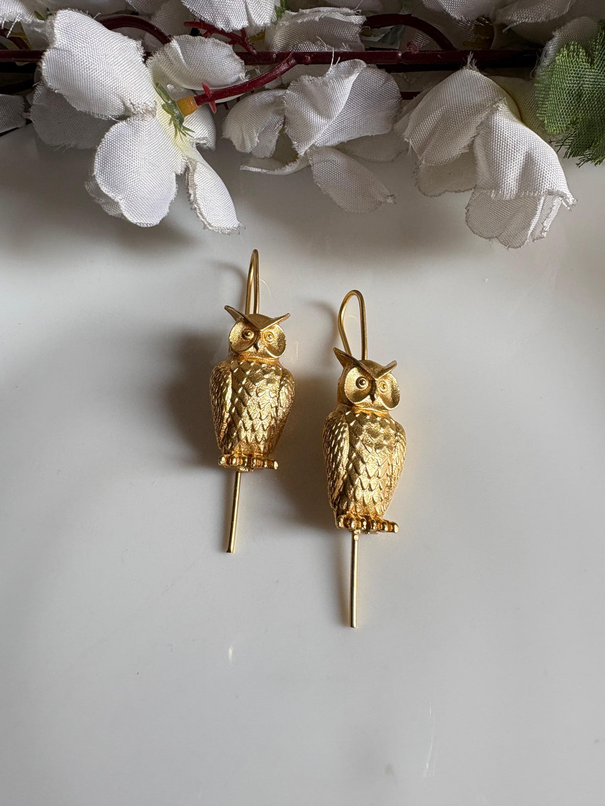 Gold Needle Earrings | Premium Handcrafted Imitation Jewellery by Alankrent - Alankrent Luxe