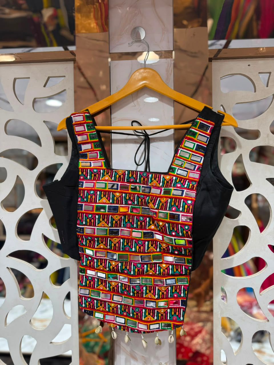 Mirali-Kutchhi Chaniya Choli | Traditional Gujarati Mirror Work Lehenga with Designer Blouse & Dupatta